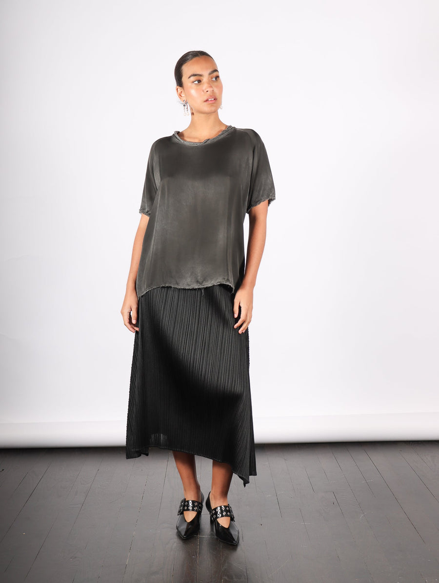 Efficient Square Skirt in Black by Pleats Please Issey Miyake