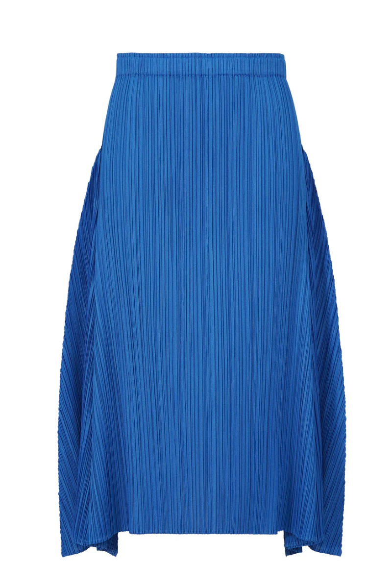 Efficient Square Skirt in Bue by Pleats Please Issey Miyake