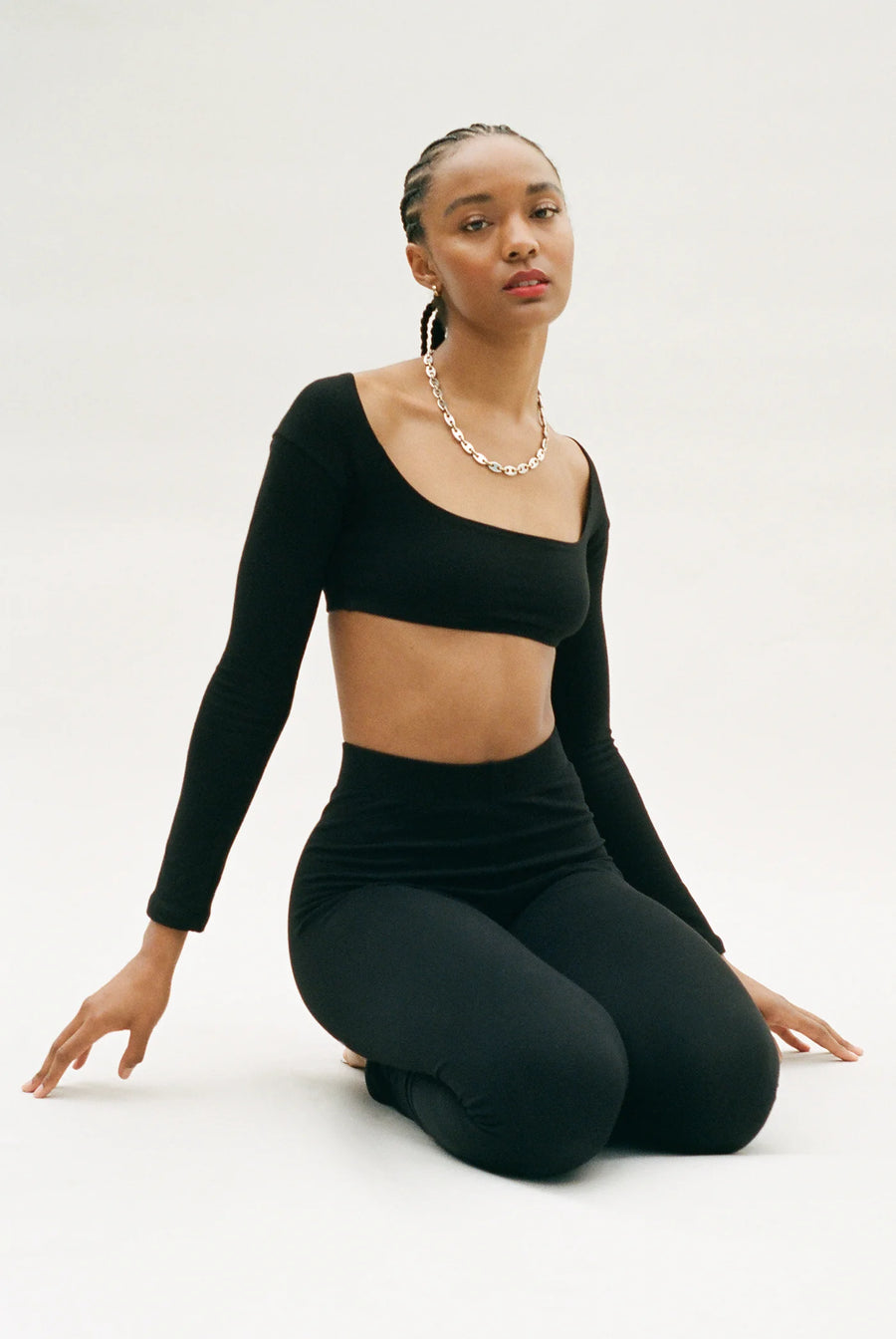 El Tigre Chiquito Crop Top in Black by GIL RODRIGUEZ-Tops-GIL RODRIGUEZ-Idlewild