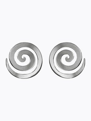 Elena Spiral Earrings in Silver by Eyland-Jewelry-Eyland-Idlewild