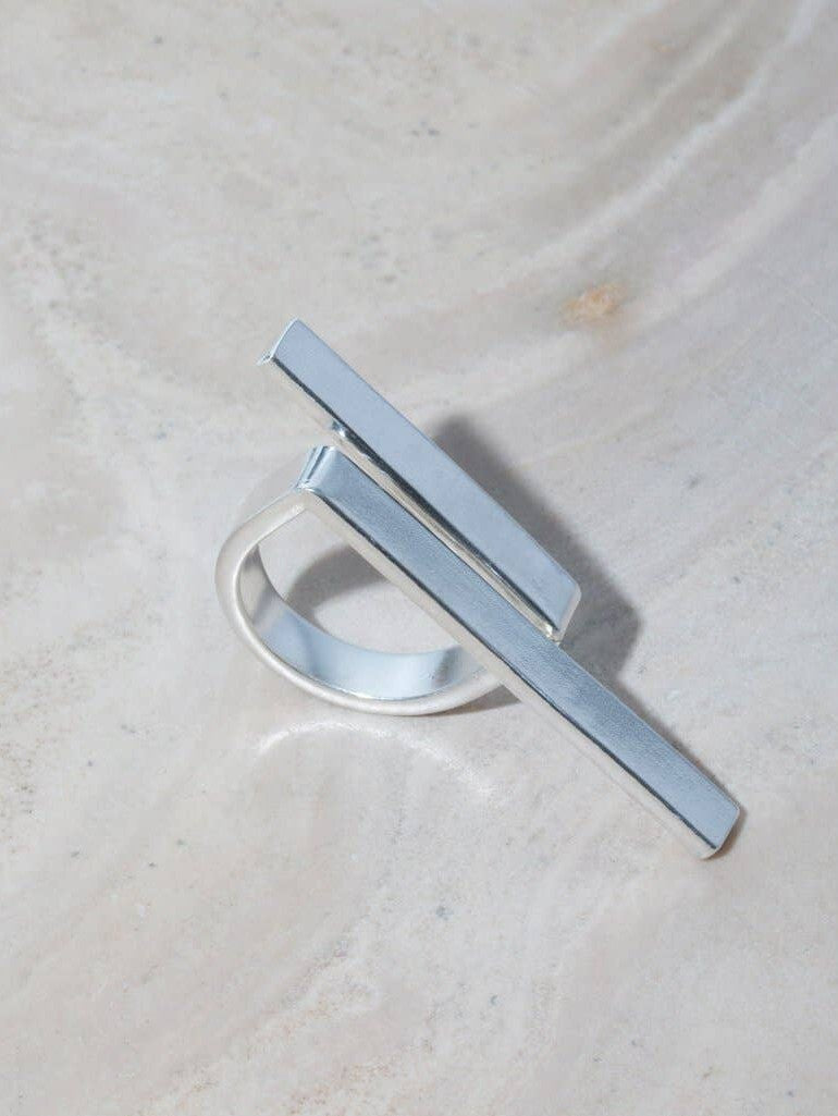 Embrace Wrap Ring in Sterling Silver by Mulxiply