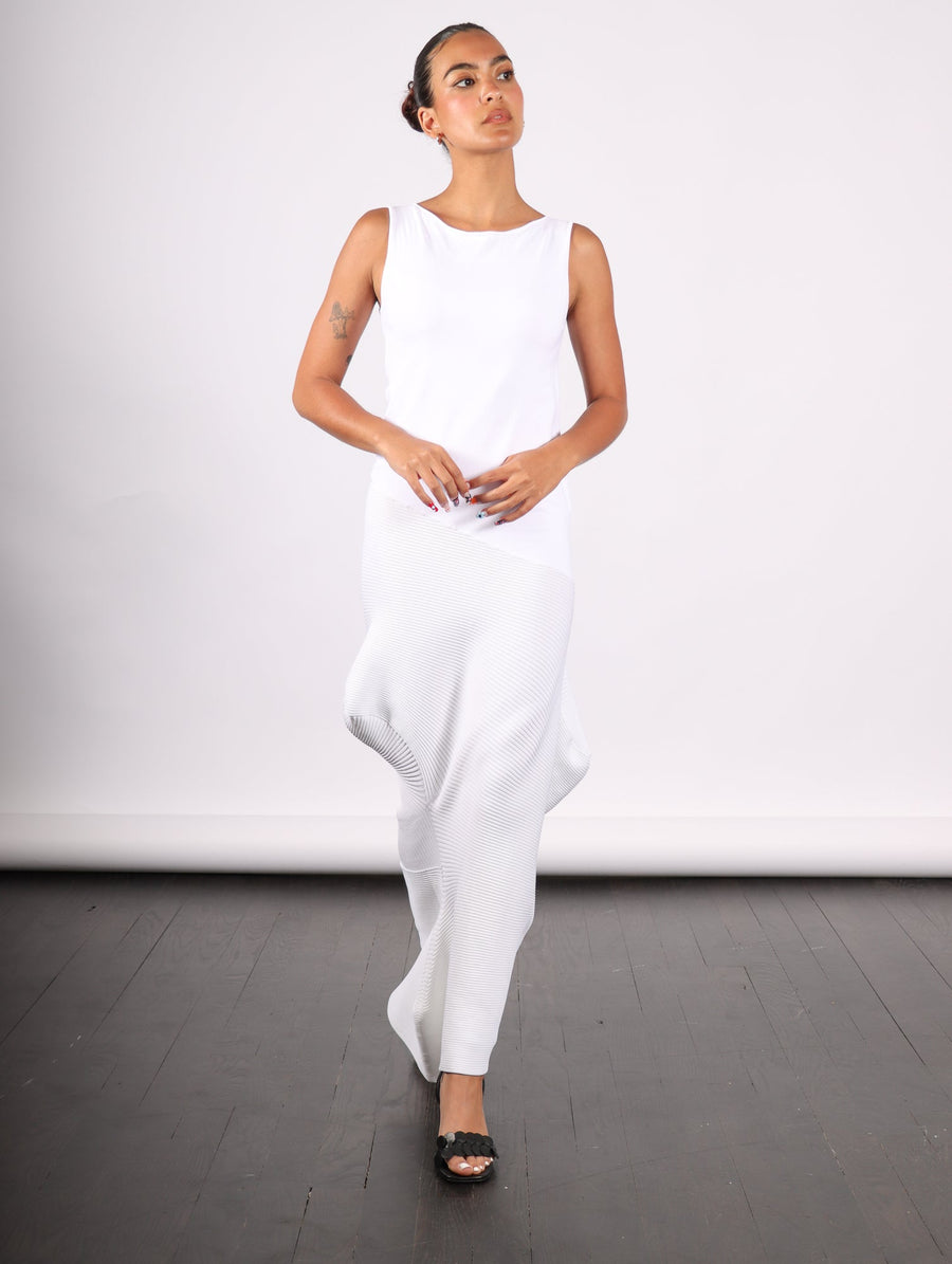 Emerge Dress in White by Issey Miyake-Idlewild