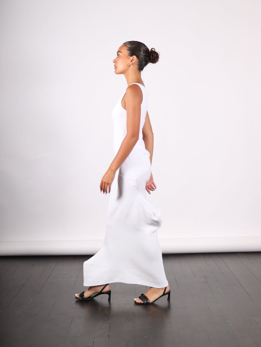 Emerge Dress in White by Issey Miyake-Idlewild