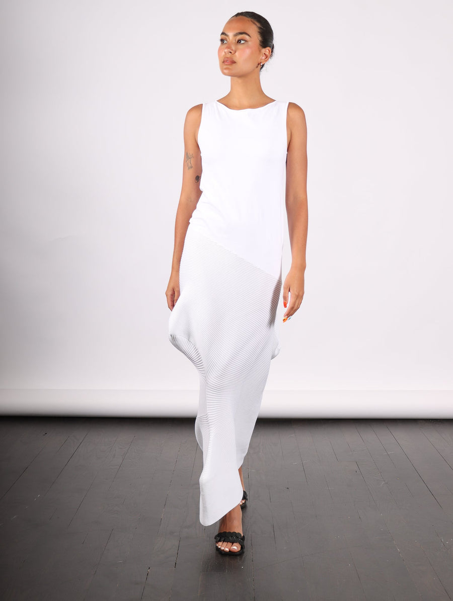 Emerge Dress in White by Issey Miyake-Idlewild