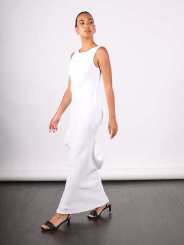 Emerge Dress in White by Issey Miyake-Idlewild