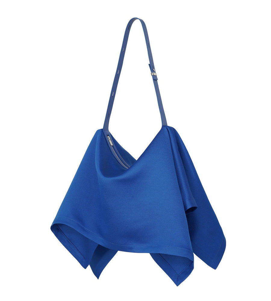 Enveloping Square Bag in Blue by Issey Miyake-Idlewild