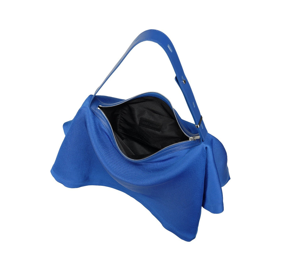 Enveloping Square Bag in Blue by Issey Miyake-Idlewild