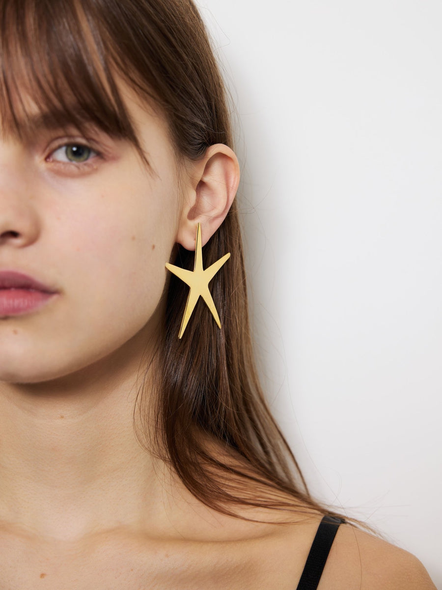 Esther Star Earrings in Gold by Eyland-Jewelry-Eyland-Idlewild