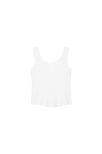 Everyday Singlet in White by Kowtow-Kowtow-Idlewild