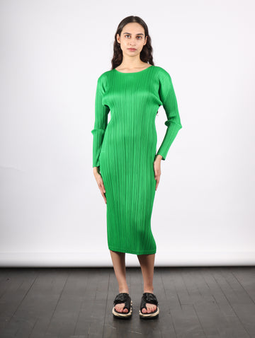 February Monthly Colors Dress in Green by Pleats Please Issey Miyake-Pleats Please Issey Miyake-Idlewild