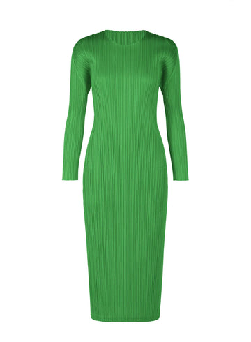 February Monthly Colors Dress in Green by Pleats Please Issey Miyake-Pleats Please Issey Miyake-Idlewild