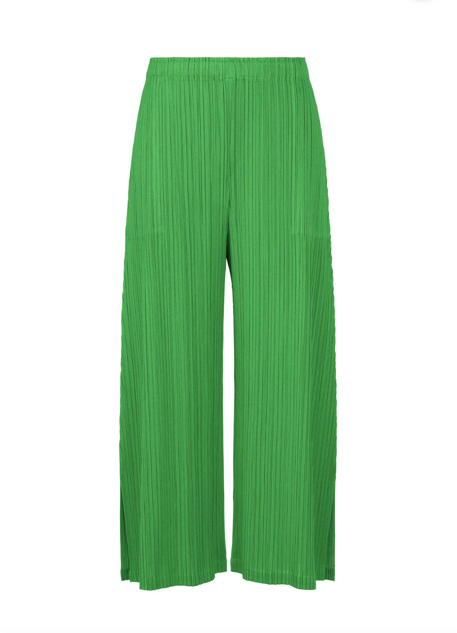 February Monthly Colors Pant in Green by Pleats Please Issey Miyake-Pleats Please Issey Miyake-Idlewild