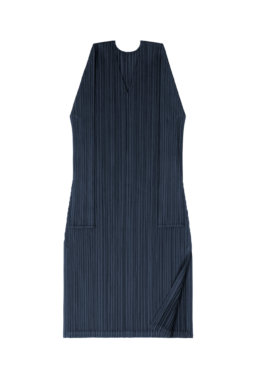 February Monthly Colors Tunic in Navy by Pleats Please Issey Miyake-Pleats Please Issey Miyake-Idlewild