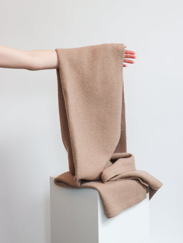 Felt Wide Scarf in Cork by Lauren Manoogian