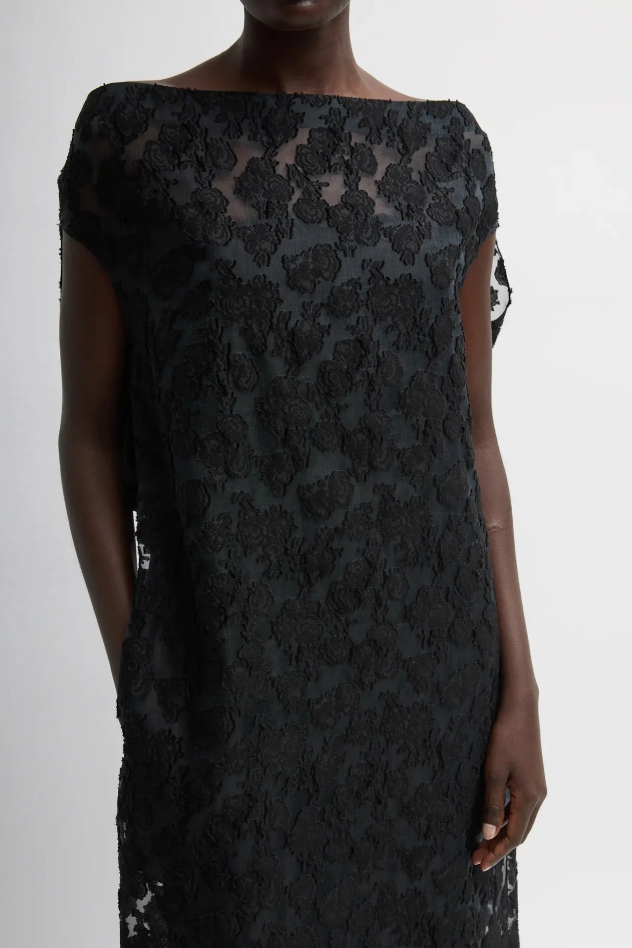 Fil Coupé Camille Dress in Black by Tibi-Tibi-Idlewild