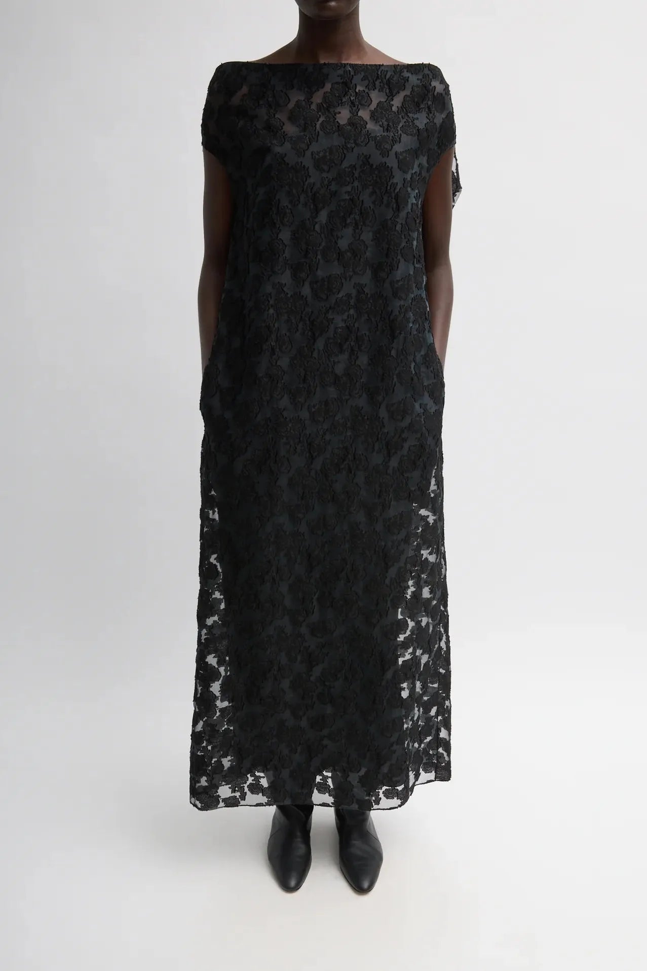 Fil Coupé Camille Dress in Black by Tibi-Tibi-Idlewild