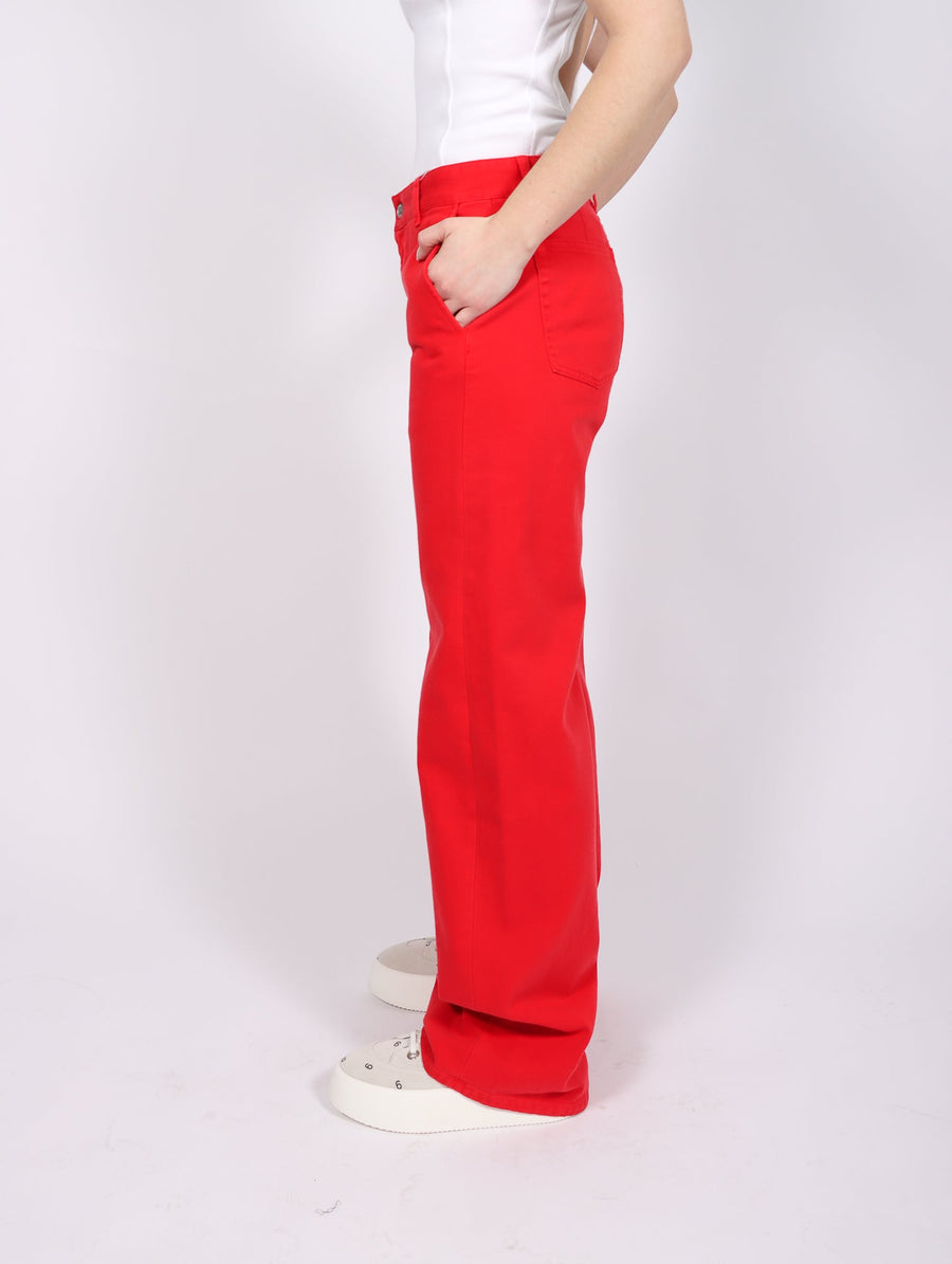 Five Pocket Pants in Red by MM6 Maison Margiela-Idlewild
