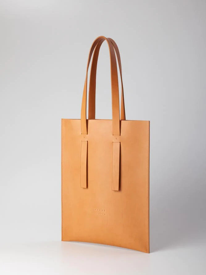 Flat Shoulder Bag in Natural by Arrhe Studio-Arrhe Studio-Idlewild