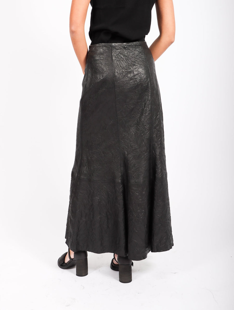 Floella Leather Skirt in Black by Malene Birger-Idlewild