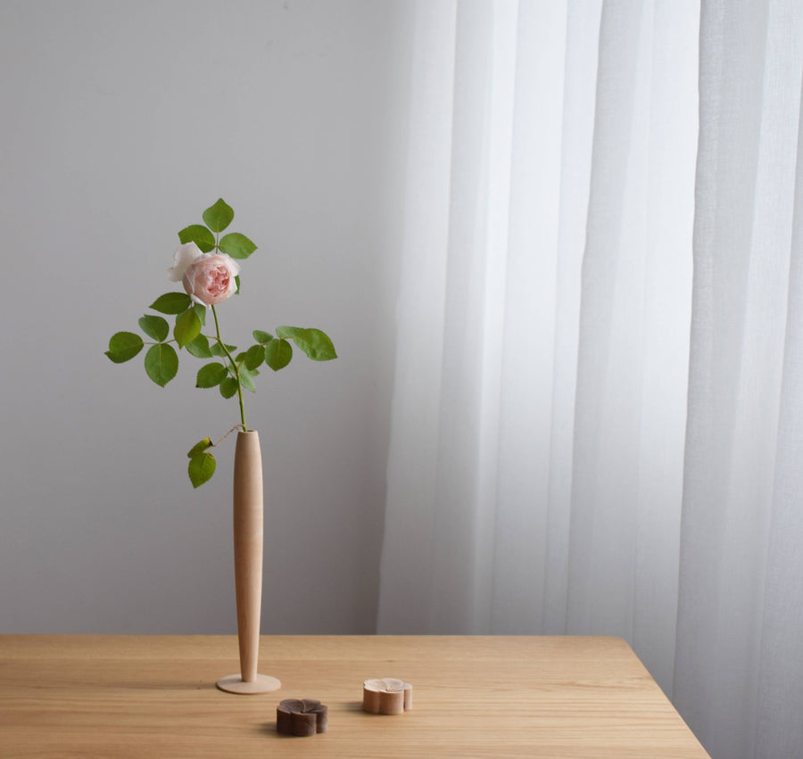 Flower Vase in White Maple by Senser Woodcraft