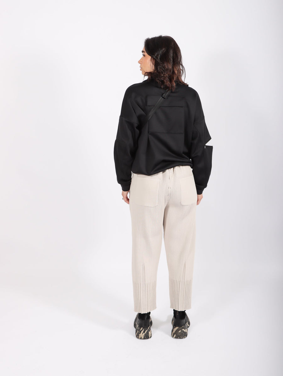 Fluted Taper Pants in Light Beige by CFCL-Idlewild