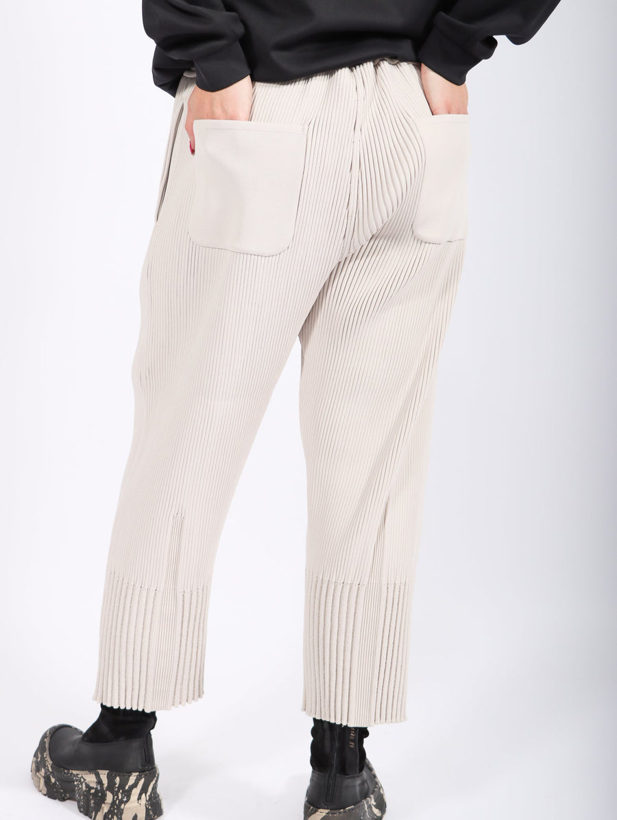 Fluted Taper Pants in Light Beige by CFCL-Idlewild