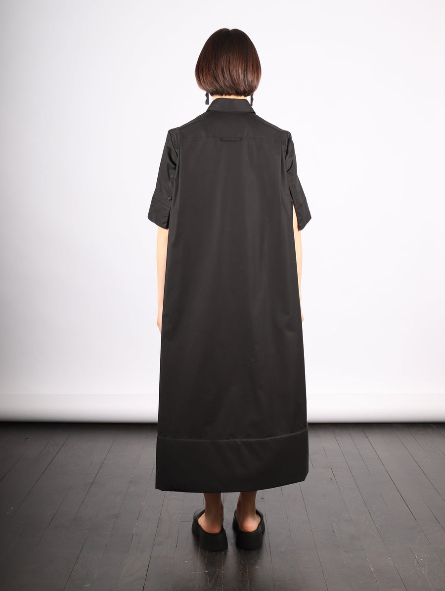 Foam Bottom Shirt Dress in Black by Melitta Baumeister