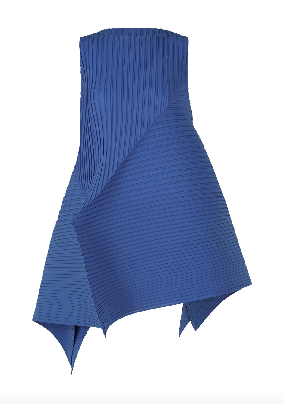 Fold Pleats Dress in Blue by Issey Miyake-Dresses-Issey Miyake-Idlewild