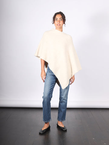 Fold Poncho in Ecru by Lauren Manoogia