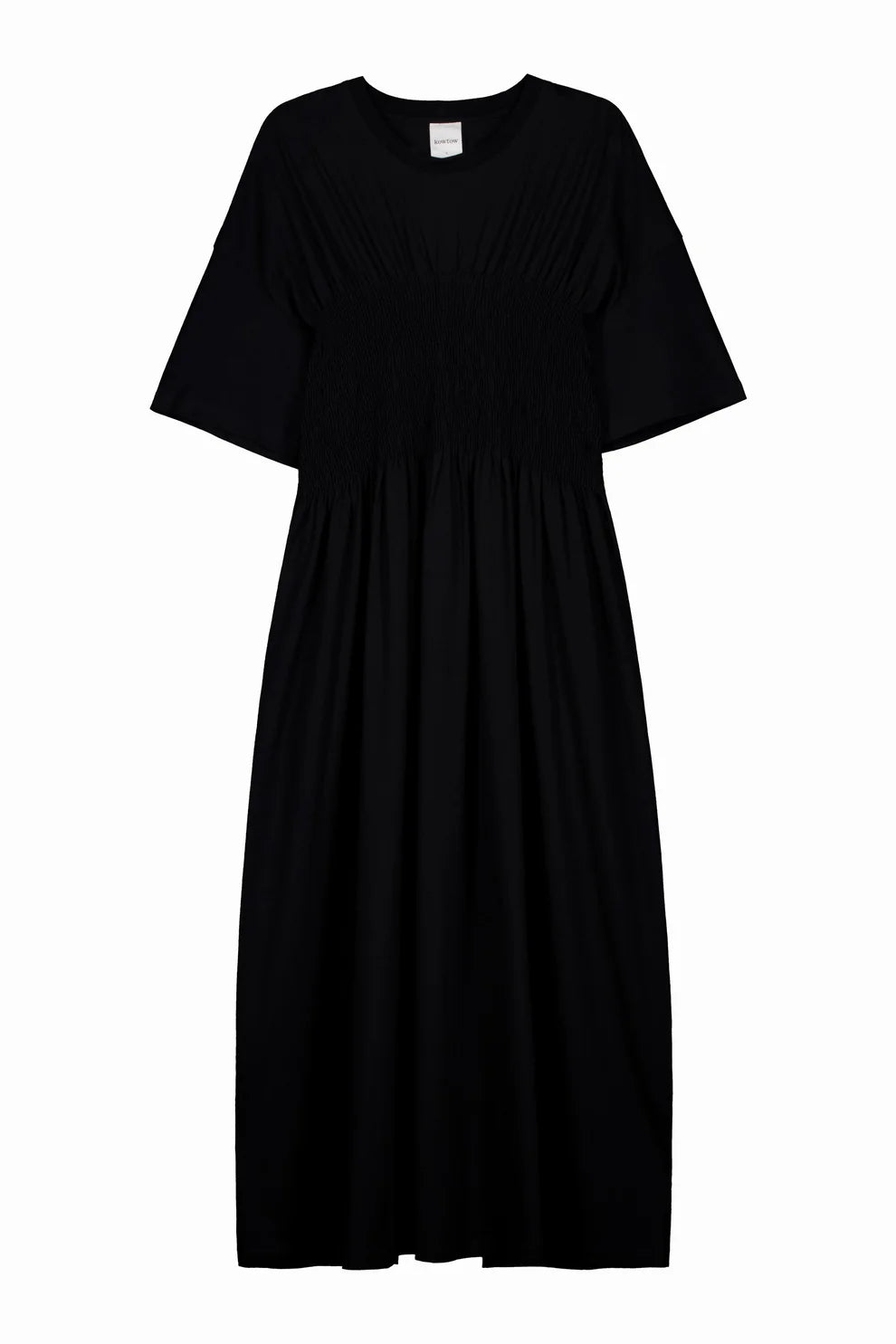 Gathered Dress in Black by Kowtow-Kowtow-Idlewild