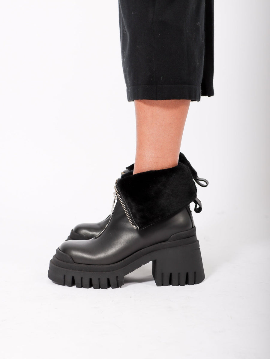 Genis Zip Boot in Black by Mattia Capezzani-Idlewild