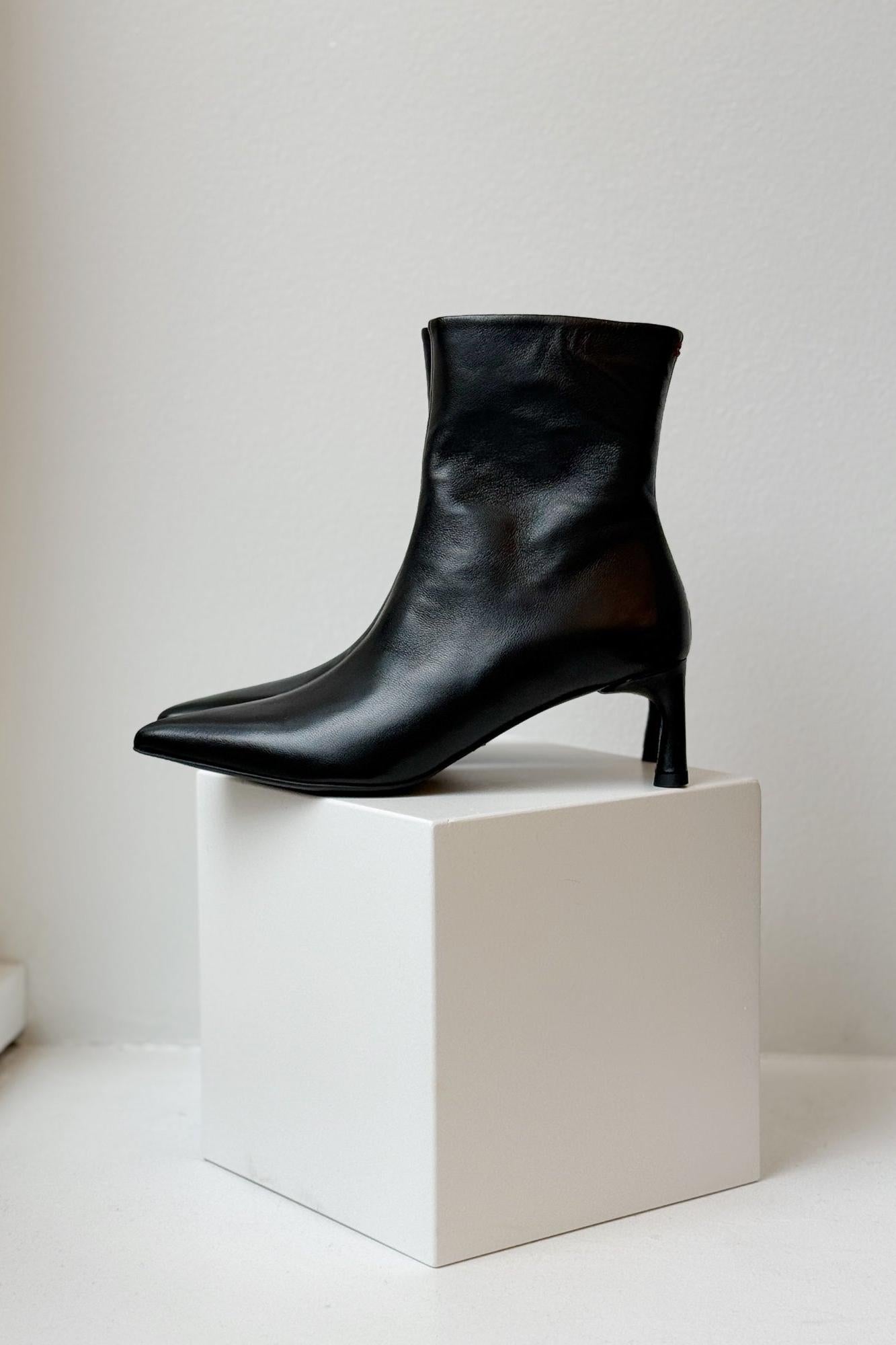 Gil Kitten Boot in Baron Nero by Halmanera-Halmanera-Idlewild