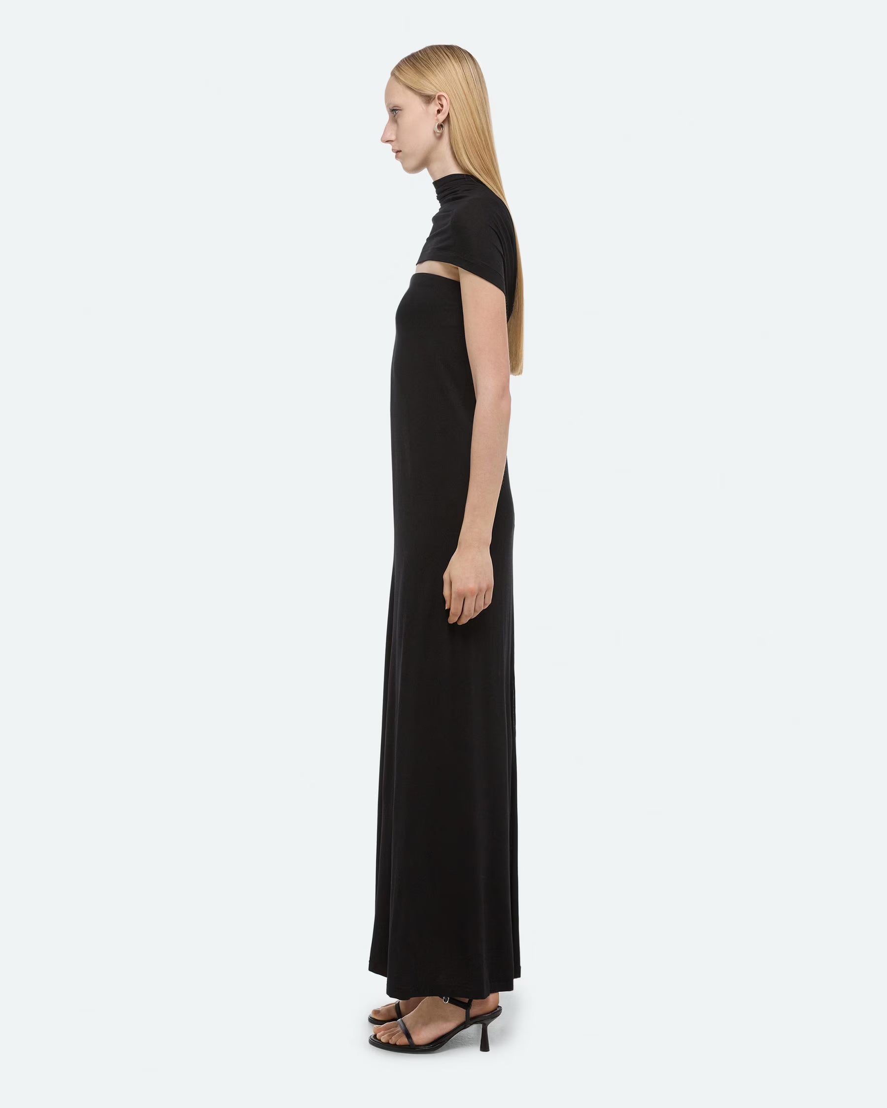 Soft Sash Maxi Dress in Black by Helmut Lang-Dresses-Helmut Lang-Idlewild