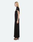 Soft Sash Maxi Dress in Black by Helmut Lang-Dresses-Helmut Lang-Idlewild