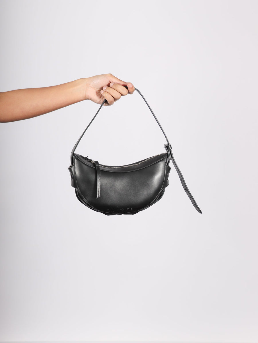 Half Moon Bag in Black by 10.03.53-Idlewild