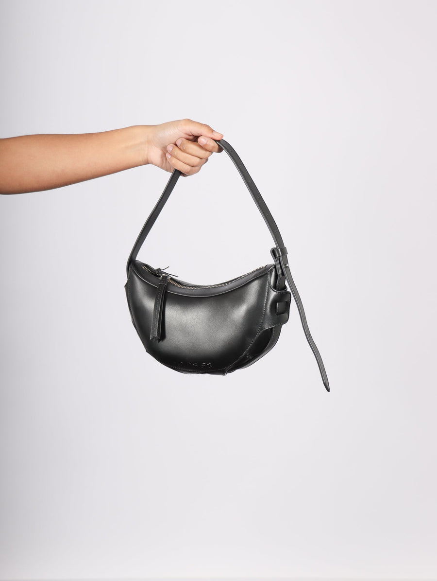 Half Moon Bag in Black by 10.03.53-Idlewild