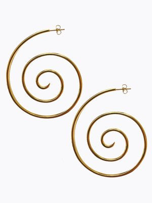 Hayley Spiral Earrings in Gold by Eyland-Jewelry-Eyland-Idlewild