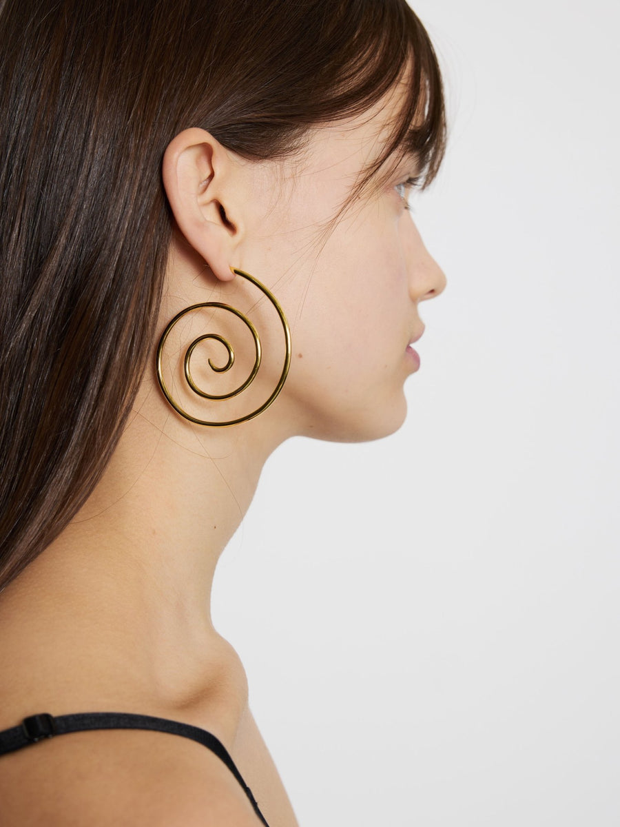 Hayley Spiral Earrings in Gold by Eyland-Jewelry-Eyland-Idlewild