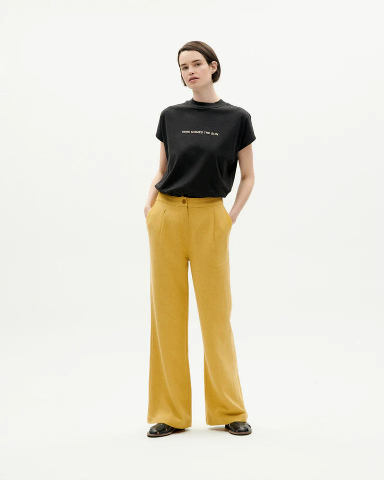 Here Comes the Sun Cactus Volta T-Shirt in Black by Thinking Mu-Thinking Mu-Idlewild