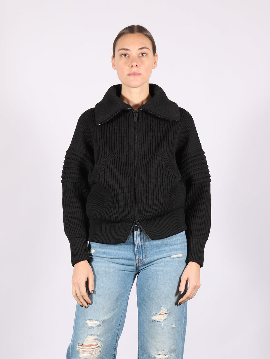 High Neck Zip Blouson in Black by CFCL-CFCL-Idlewild