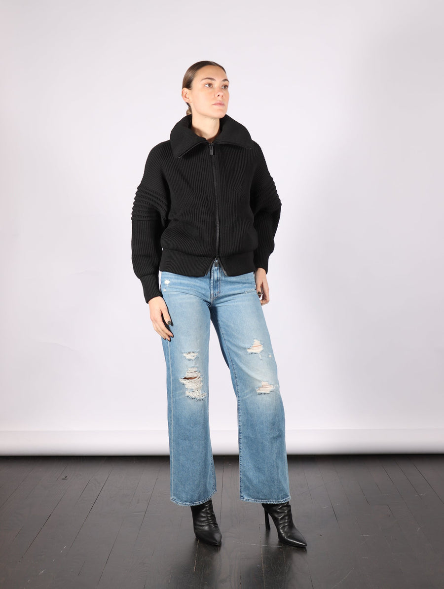 High Neck Zip Blouson in Black by CFCL-CFCL-Idlewild