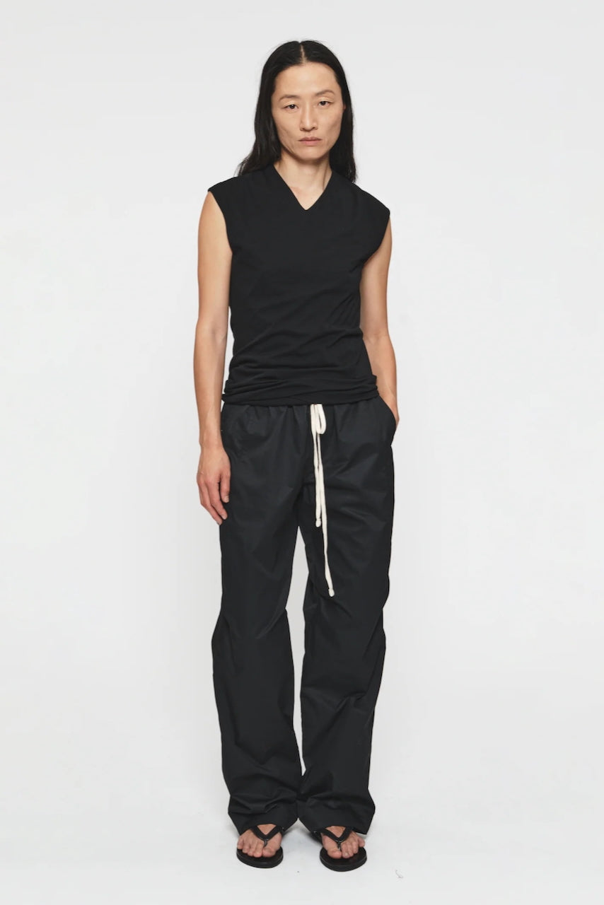 High V Neck in Black by 6397-Tops-6397-Idlewild