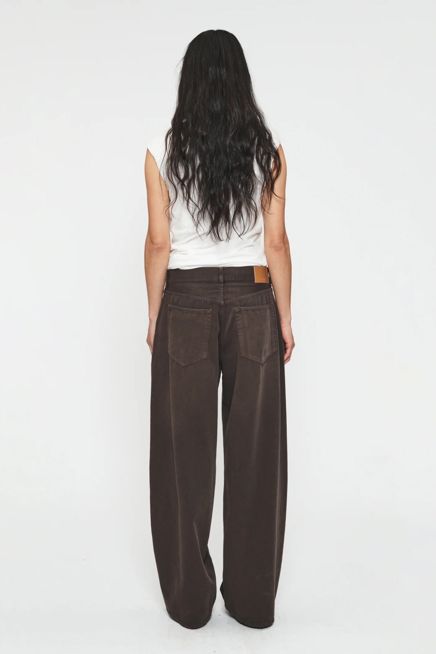 High V Neck in White by 6397-Tops-6397-Idlewild