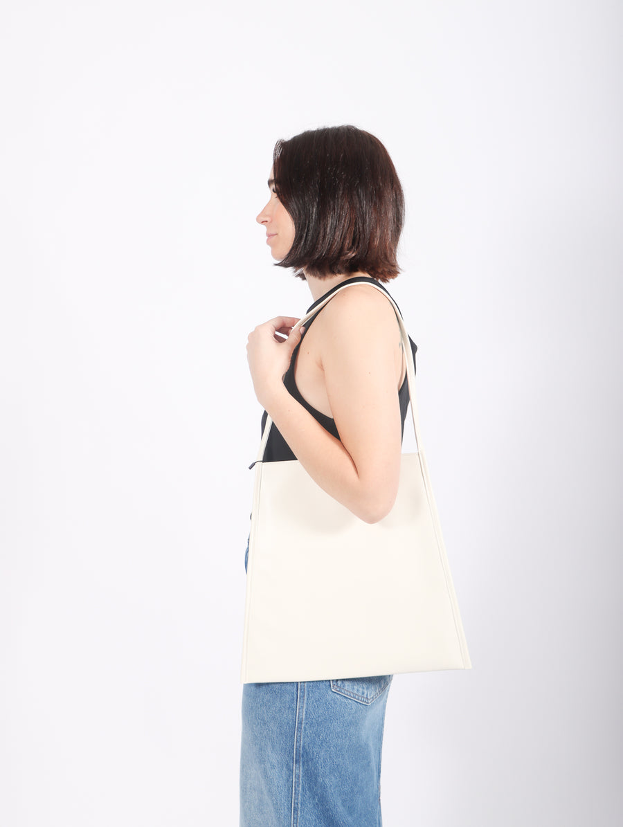 Jolo Tote in White by Ruohan-Idlewild