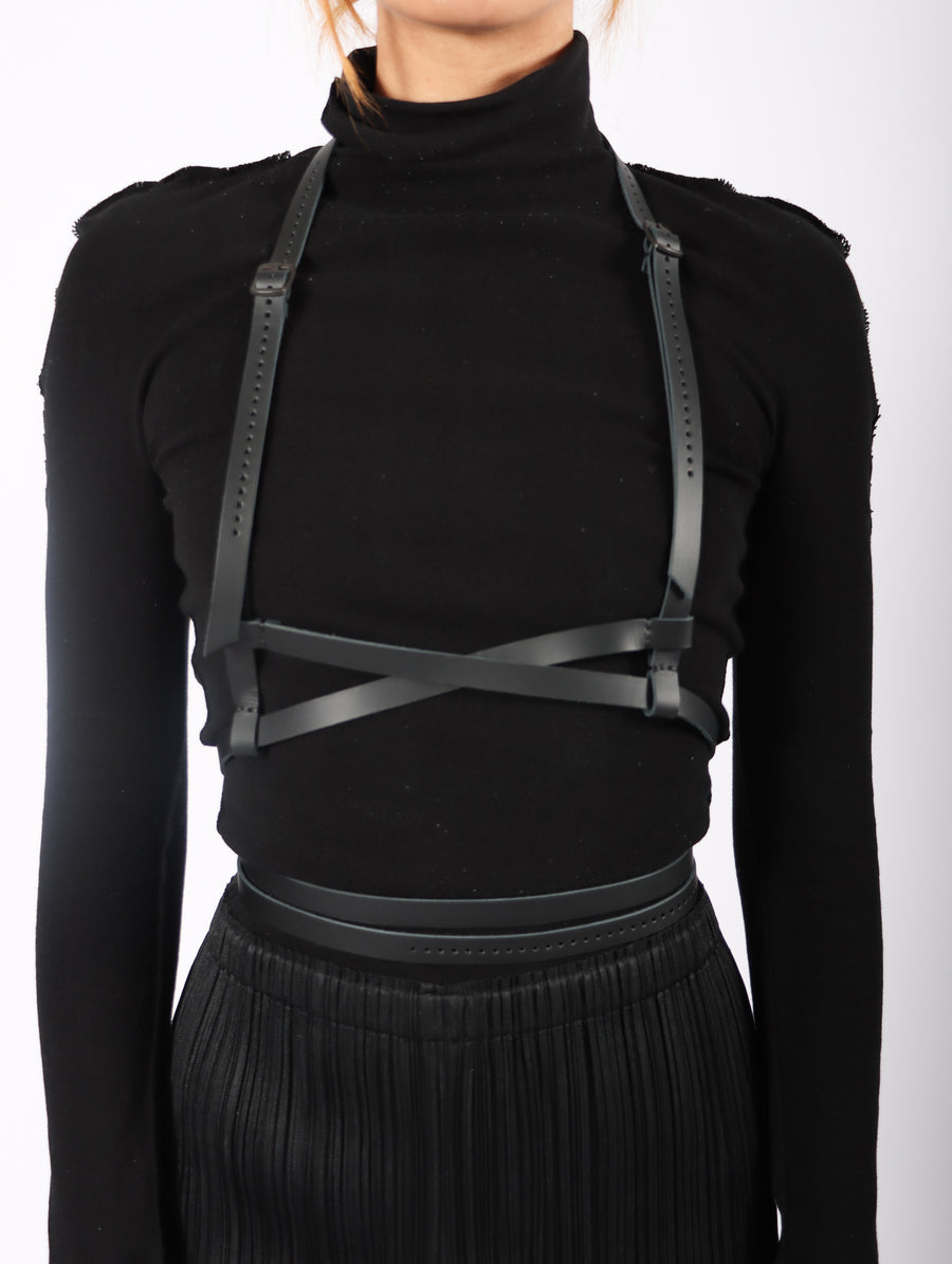 Hiastee MNML Harness in Black by Aumorfia-Idlewild