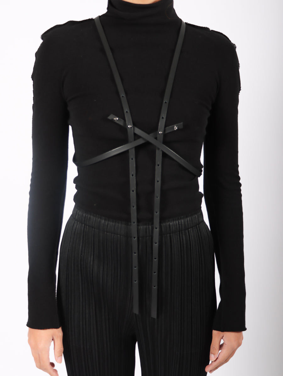 Linear A X Bodybelt in Black by Aumorfia-Idlewild