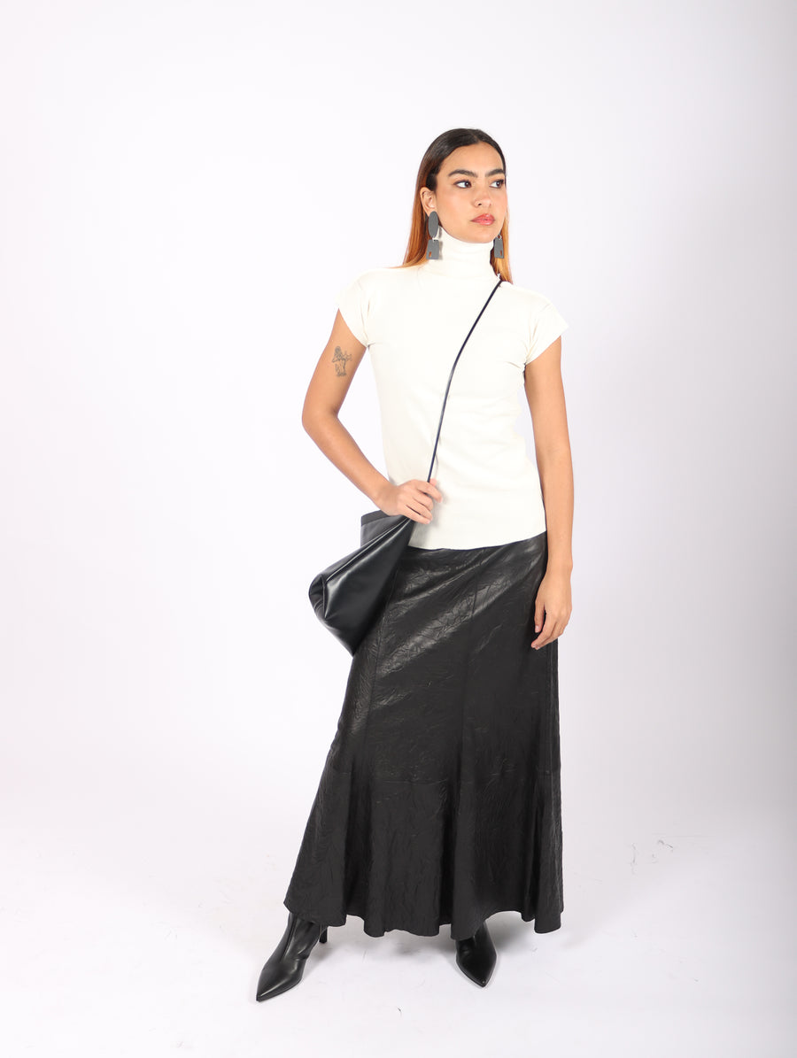 Cap Sleeve Cotton Baguette in Off White by Issey Miyake-Idlewild