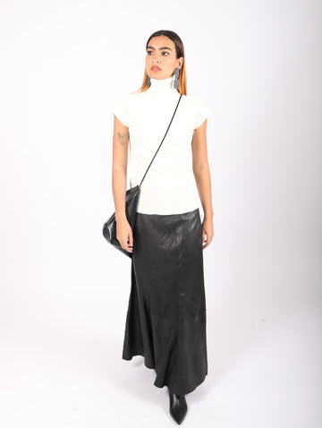 Cap Sleeve Cotton Baguette in Off White by Issey Miyake-Idlewild