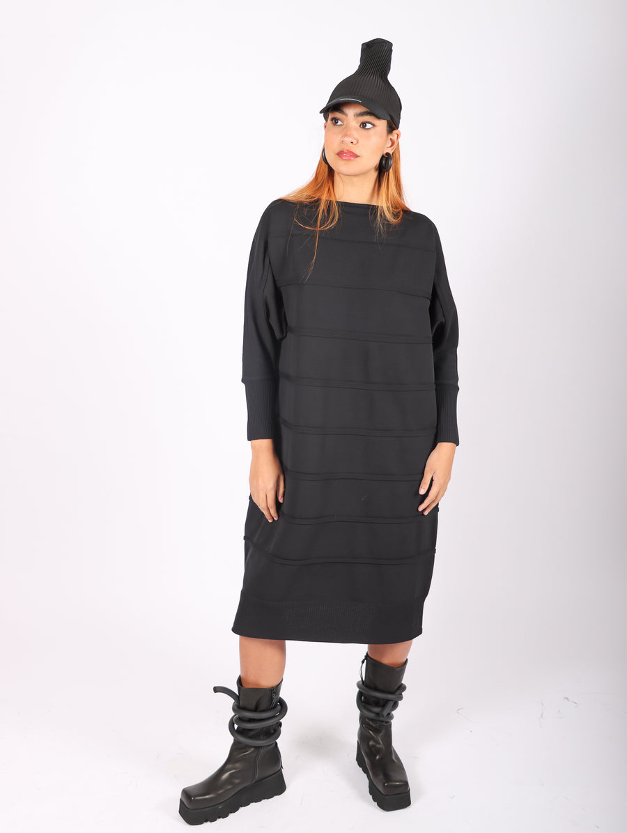 Icy Knit Dress in Black by Pleats Please Issey Miyake-Idlewild