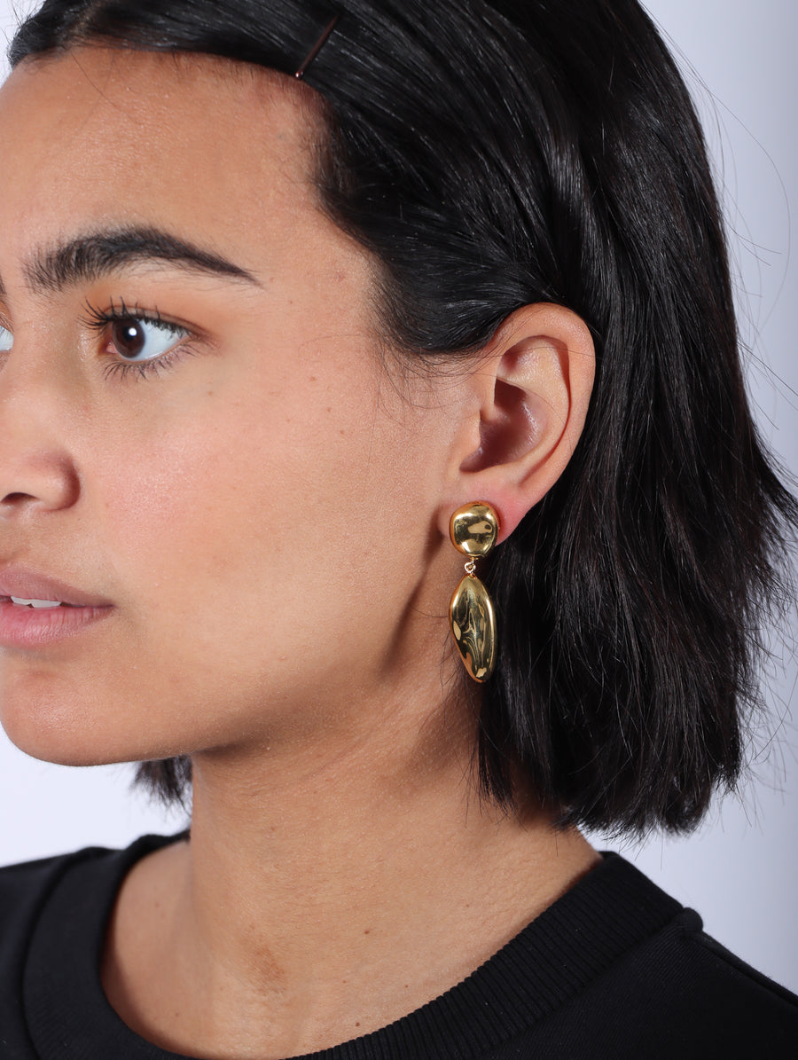 Short Patrice Earrings in Gold Vermeil by Agmes-Idlewild